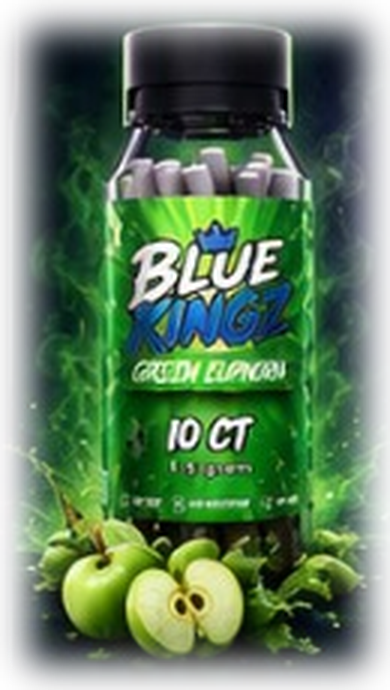 Blue Kingz Green Euphoria blue lotus prerolls, 10 count